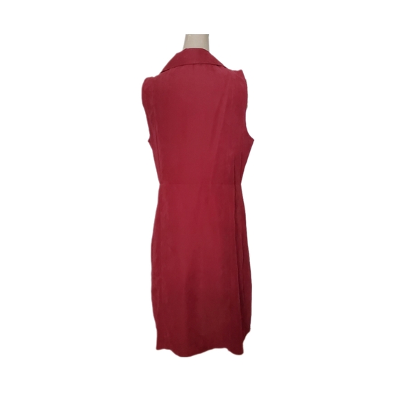 Burgundy Long Sleeveless Vest NWOT Sz S - Picture 3 of 7